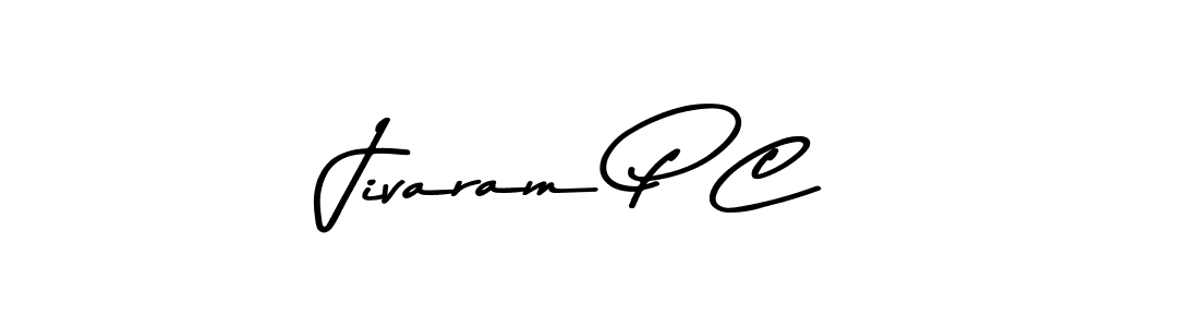 Design your own signature with our free online signature maker. With this signature software, you can create a handwritten (Asem Kandis PERSONAL USE) signature for name Jivaram P C. Jivaram P C signature style 9 images and pictures png