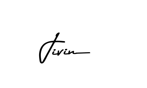 Make a beautiful signature design for name Jivin. With this signature (Asem Kandis PERSONAL USE) style, you can create a handwritten signature for free. Jivin signature style 9 images and pictures png