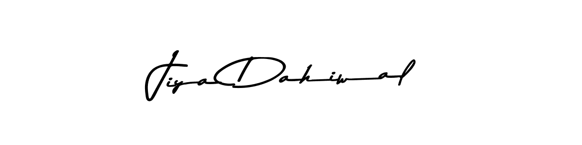 Make a beautiful signature design for name Jiya Dahiwal. With this signature (Asem Kandis PERSONAL USE) style, you can create a handwritten signature for free. Jiya Dahiwal signature style 9 images and pictures png