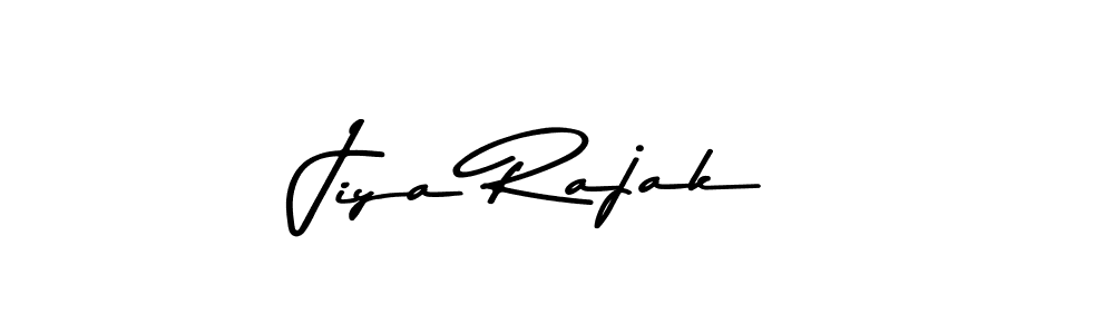 Make a beautiful signature design for name Jiya Rajak. With this signature (Asem Kandis PERSONAL USE) style, you can create a handwritten signature for free. Jiya Rajak signature style 9 images and pictures png