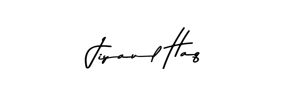 Make a beautiful signature design for name Jiyaul Haq. With this signature (Asem Kandis PERSONAL USE) style, you can create a handwritten signature for free. Jiyaul Haq signature style 9 images and pictures png