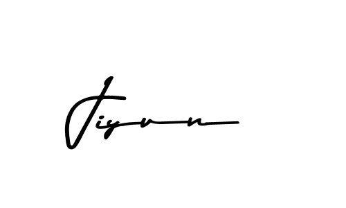 Use a signature maker to create a handwritten signature online. With this signature software, you can design (Asem Kandis PERSONAL USE) your own signature for name Jiyun. Jiyun signature style 9 images and pictures png