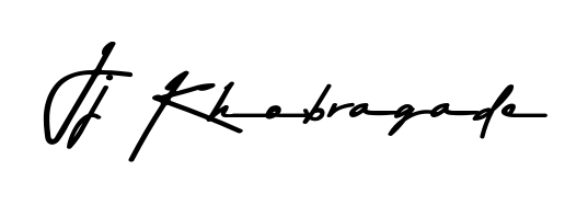 Create your official email sign-off with Jj Khobragade name in Asem Kandis PERSONAL USE style. Crisp, clean, and perfectly legible across all screens. Jj Khobragade signature style 9 images and pictures png