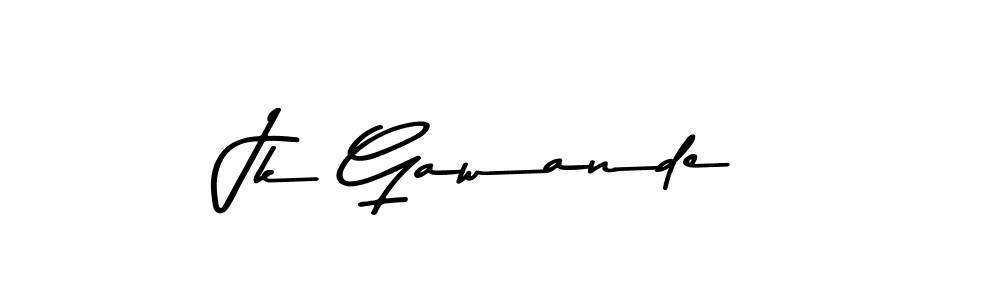 Also we have Jk Gawande name is the best signature style. Create professional handwritten signature collection using Asem Kandis PERSONAL USE autograph style. Jk Gawande signature style 9 images and pictures png