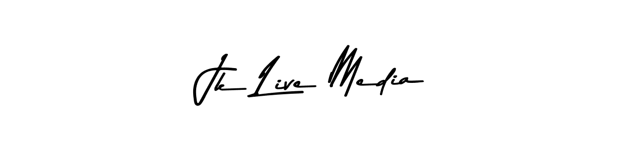 The best way (Asem Kandis PERSONAL USE) to make a short signature is to pick only two or three words in your name. The name Jk Live Media include a total of six letters. For converting this name. Jk Live Media signature style 9 images and pictures png