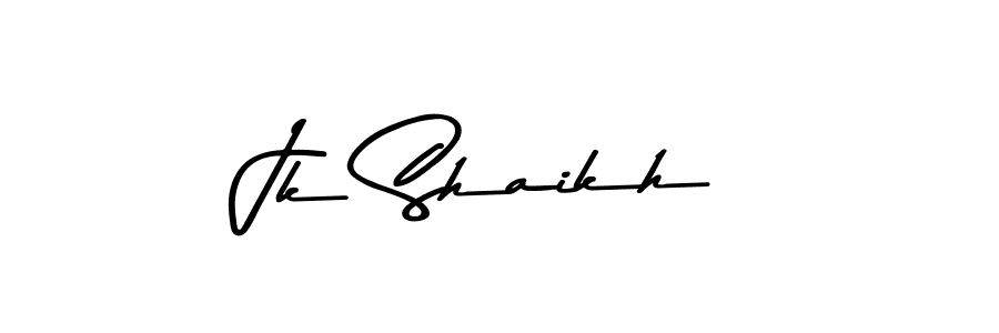 Design your own signature with our free online signature maker. With this signature software, you can create a handwritten (Asem Kandis PERSONAL USE) signature for name Jk Shaikh. Jk Shaikh signature style 9 images and pictures png