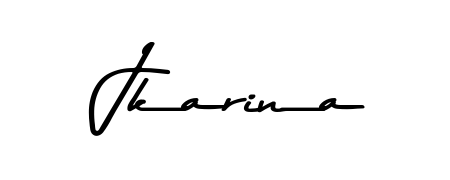 The best way (Asem Kandis PERSONAL USE) to make a short signature is to pick only two or three words in your name. For converting this name Jkarina. Jkarina signature style 9 images and pictures png