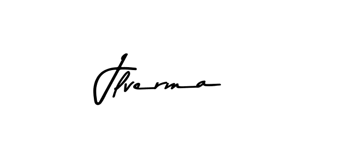 Create a beautiful signature design for name Jlverma. With this signature (Asem Kandis PERSONAL USE) fonts, you can make a handwritten signature for free. Jlverma signature style 9 images and pictures png