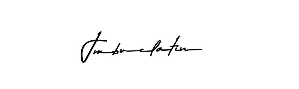 How to make Jmbuclatin name signature. Use Asem Kandis PERSONAL USE style for creating short signs online. This is the latest handwritten sign. Jmbuclatin signature style 9 images and pictures png