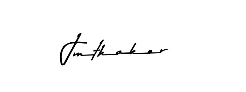 Also You can easily find your signature by using the search form. We will create Jmthakor name handwritten signature images for you free of cost using Asem Kandis PERSONAL USE sign style. Jmthakor signature style 9 images and pictures png