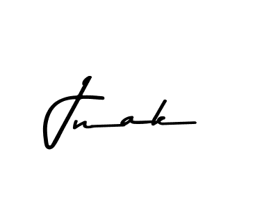 Make a beautiful signature design for name Jnak. With this signature (Asem Kandis PERSONAL USE) style, you can create a handwritten signature for free. Jnak signature style 9 images and pictures png