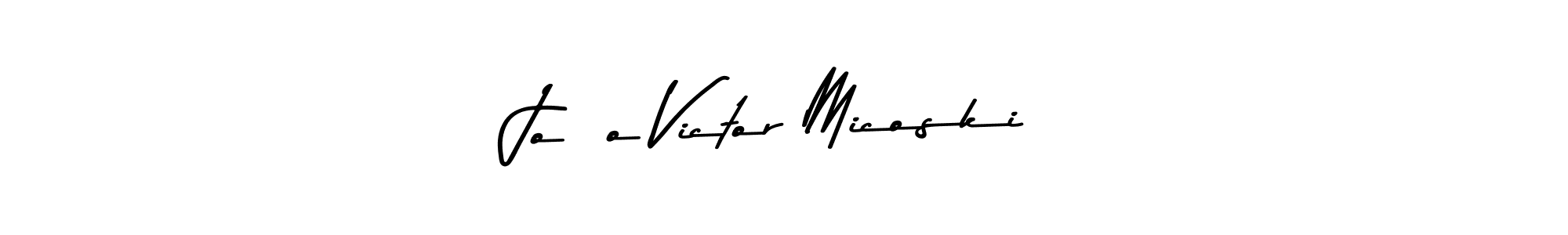 if you are searching for the best signature style for your name João Victor Micoski. so please give up your signature search. here we have designed multiple signature styles  using Asem Kandis PERSONAL USE. João Victor Micoski signature style 9 images and pictures png