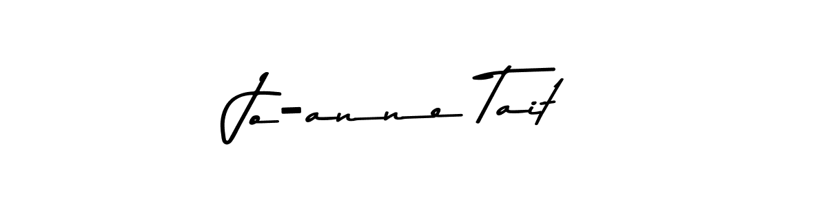 The best way (Asem Kandis PERSONAL USE) to make a short signature is to pick only two or three words in your name. The name Jo-anne Tait include a total of six letters. For converting this name. Jo-anne Tait signature style 9 images and pictures png