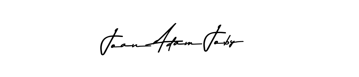 Use a signature maker to create a handwritten signature online. With this signature software, you can design (Asem Kandis PERSONAL USE) your own signature for name Joan Adam Joby. Joan Adam Joby signature style 9 images and pictures png