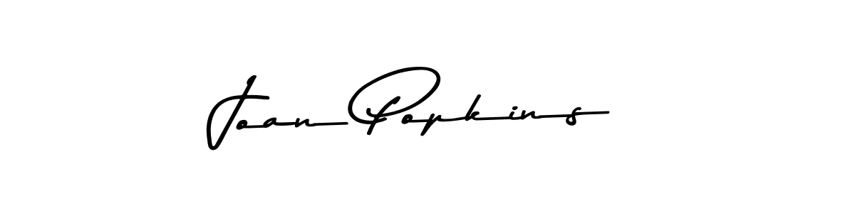 How to make Joan Popkins name signature. Use Asem Kandis PERSONAL USE style for creating short signs online. This is the latest handwritten sign. Joan Popkins signature style 9 images and pictures png