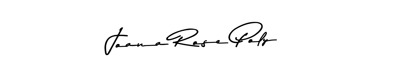How to make Joana Rose Poly name signature. Use Asem Kandis PERSONAL USE style for creating short signs online. This is the latest handwritten sign. Joana Rose Poly signature style 9 images and pictures png