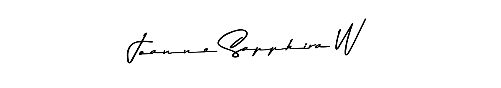 Make a short Joanne Sapphira W signature style. Manage your documents anywhere anytime using Asem Kandis PERSONAL USE. Create and add eSignatures, submit forms, share and send files easily. Joanne Sapphira W signature style 9 images and pictures png