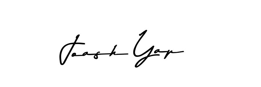 Create a beautiful signature design for name Joash Yap. With this signature (Asem Kandis PERSONAL USE) fonts, you can make a handwritten signature for free. Joash Yap signature style 9 images and pictures png