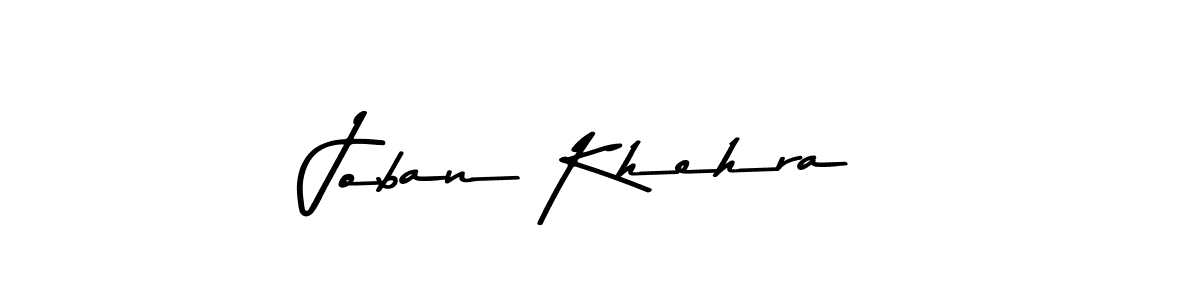 Asem Kandis PERSONAL USE is a professional signature style that is perfect for those who want to add a touch of class to their signature. It is also a great choice for those who want to make their signature more unique. Get Joban Khehra name to fancy signature for free. Joban Khehra signature style 9 images and pictures png