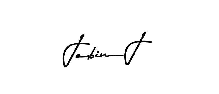 Jobin J stylish signature style. Best Handwritten Sign (Asem Kandis PERSONAL USE) for my name. Handwritten Signature Collection Ideas for my name Jobin J. Jobin J signature style 9 images and pictures png