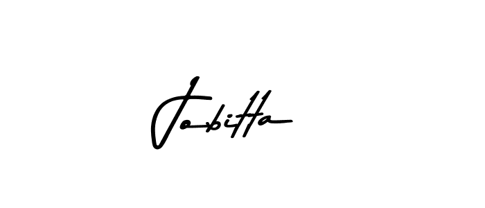 Jobitta stylish signature style. Best Handwritten Sign (Asem Kandis PERSONAL USE) for my name. Handwritten Signature Collection Ideas for my name Jobitta. Jobitta signature style 9 images and pictures png