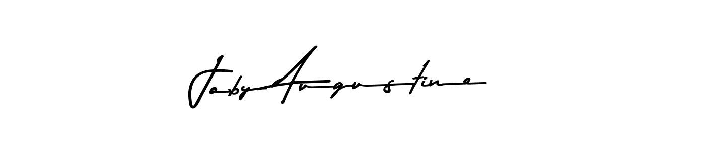 The best way (Asem Kandis PERSONAL USE) to make a short signature is to pick only two or three words in your name. The name Joby Augustine include a total of six letters. For converting this name. Joby Augustine signature style 9 images and pictures png