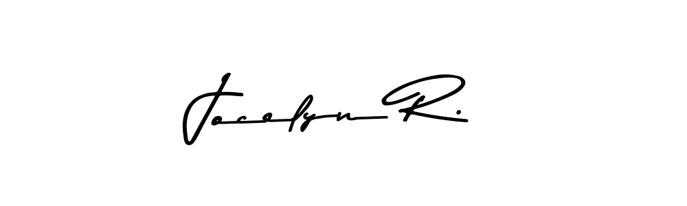The best way (Asem Kandis PERSONAL USE) to make a short signature is to pick only two or three words in your name. The name Jocelyn R. include a total of six letters. For converting this name. Jocelyn R. signature style 9 images and pictures png