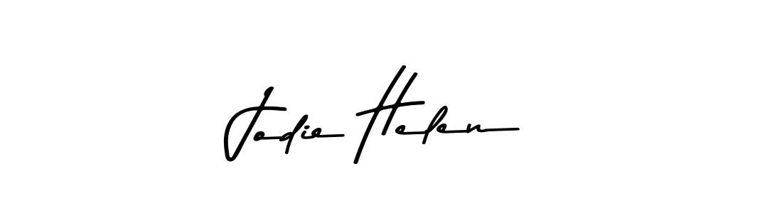 Create a beautiful signature design for name Jodie Helen. With this signature (Asem Kandis PERSONAL USE) fonts, you can make a handwritten signature for free. Jodie Helen signature style 9 images and pictures png