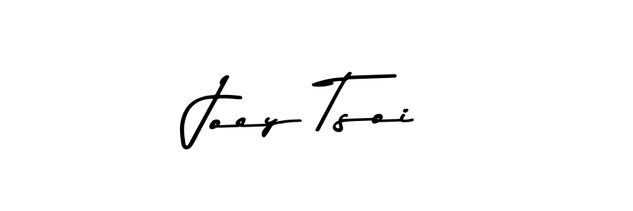 Create a beautiful signature design for name Joey Tsoi. With this signature (Asem Kandis PERSONAL USE) fonts, you can make a handwritten signature for free. Joey Tsoi signature style 9 images and pictures png