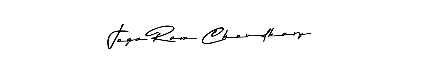 Use a signature maker to create a handwritten signature online. With this signature software, you can design (Asem Kandis PERSONAL USE) your own signature for name Joga Ram Choudhary. Joga Ram Choudhary signature style 9 images and pictures png