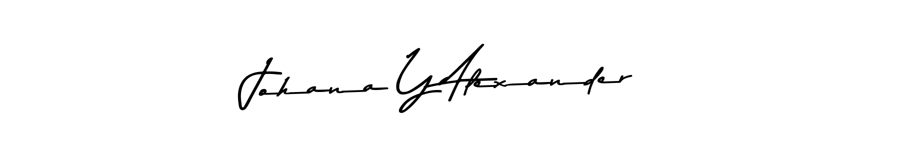 Johana Y Alexander stylish signature style. Best Handwritten Sign (Asem Kandis PERSONAL USE) for my name. Handwritten Signature Collection Ideas for my name Johana Y Alexander. Johana Y Alexander signature style 9 images and pictures png