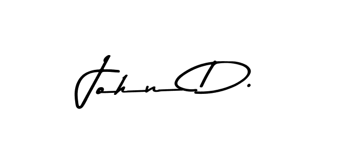 Make a beautiful signature design for name John D.. With this signature (Asem Kandis PERSONAL USE) style, you can create a handwritten signature for free. John D. signature style 9 images and pictures png