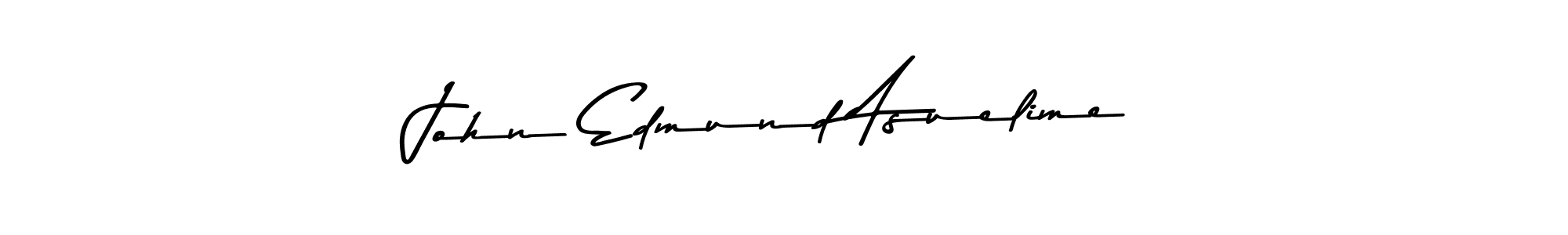 How to make John Edmund Asuelime name signature. Use Asem Kandis PERSONAL USE style for creating short signs online. This is the latest handwritten sign. John Edmund Asuelime signature style 9 images and pictures png