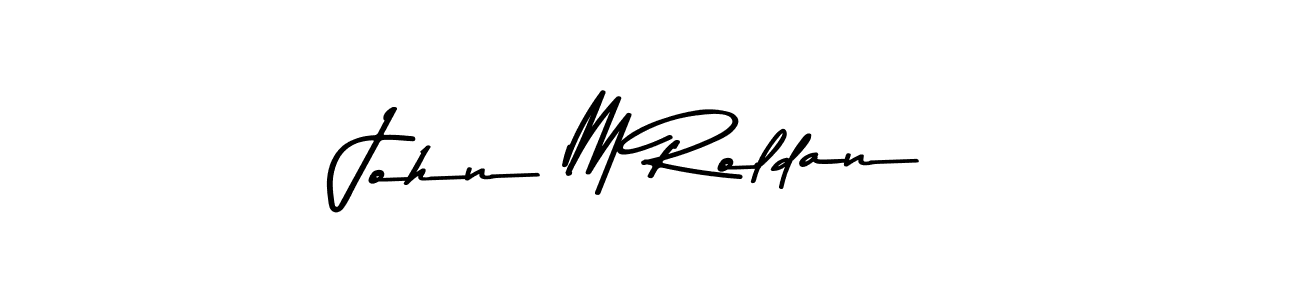Also You can easily find your signature by using the search form. We will create John M Roldan name handwritten signature images for you free of cost using Asem Kandis PERSONAL USE sign style. John M Roldan signature style 9 images and pictures png