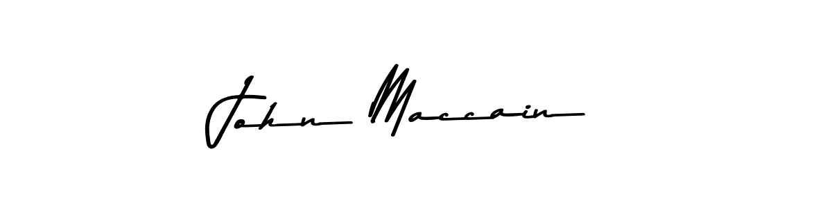 How to make John Maccain name signature. Use Asem Kandis PERSONAL USE style for creating short signs online. This is the latest handwritten sign. John Maccain signature style 9 images and pictures png