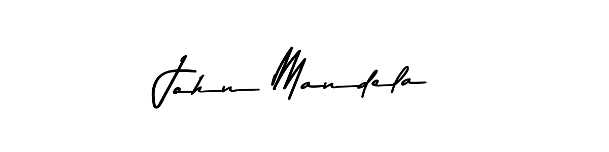 How to make John Mandela name signature. Use Asem Kandis PERSONAL USE style for creating short signs online. This is the latest handwritten sign. John Mandela signature style 9 images and pictures png
