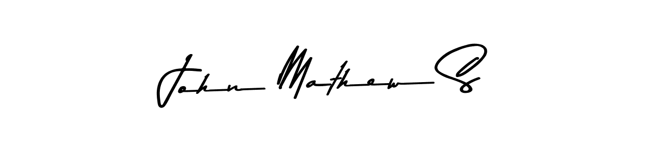 Asem Kandis PERSONAL USE is a professional signature style that is perfect for those who want to add a touch of class to their signature. It is also a great choice for those who want to make their signature more unique. Get John Mathew S name to fancy signature for free. John Mathew S signature style 9 images and pictures png