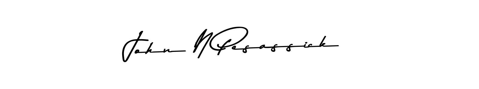 John N Pesassick stylish signature style. Best Handwritten Sign (Asem Kandis PERSONAL USE) for my name. Handwritten Signature Collection Ideas for my name John N Pesassick. John N Pesassick signature style 9 images and pictures png