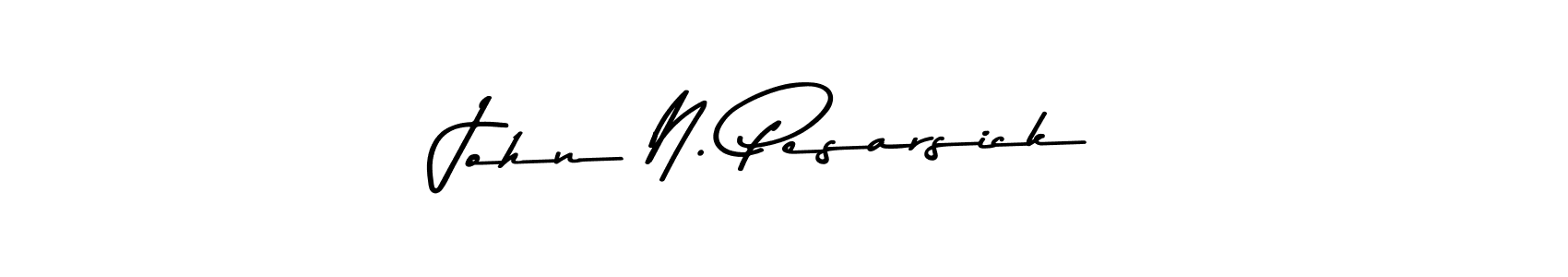 Make a beautiful signature design for name John N. Pesarsick. With this signature (Asem Kandis PERSONAL USE) style, you can create a handwritten signature for free. John N. Pesarsick signature style 9 images and pictures png