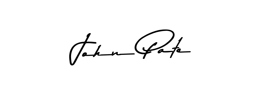 How to make John Pate name signature. Use Asem Kandis PERSONAL USE style for creating short signs online. This is the latest handwritten sign. John Pate signature style 9 images and pictures png