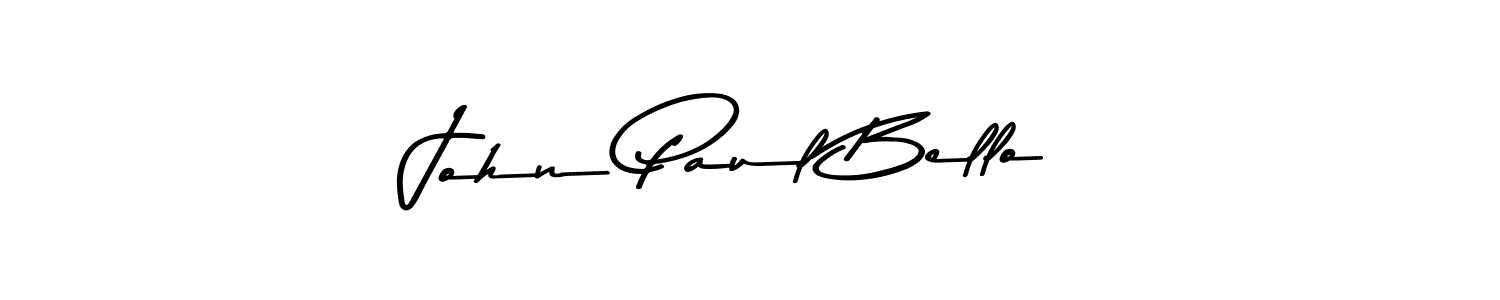 Make a beautiful signature design for name John Paul Bello. With this signature (Asem Kandis PERSONAL USE) style, you can create a handwritten signature for free. John Paul Bello signature style 9 images and pictures png