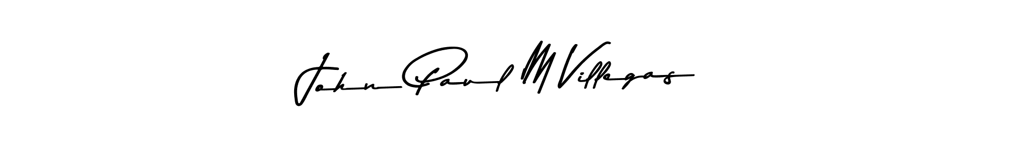Also You can easily find your signature by using the search form. We will create John Paul M Villegas name handwritten signature images for you free of cost using Asem Kandis PERSONAL USE sign style. John Paul M Villegas signature style 9 images and pictures png