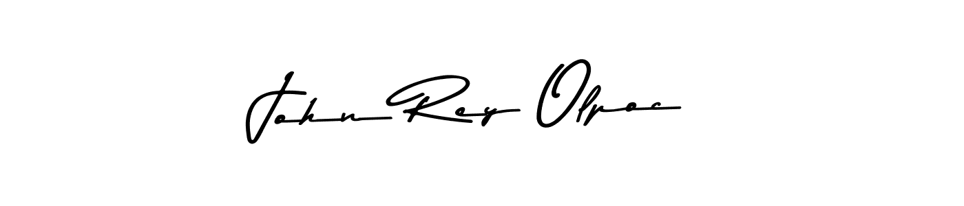 Design your own signature with our free online signature maker. With this signature software, you can create a handwritten (Asem Kandis PERSONAL USE) signature for name John Rey Olpoc. John Rey Olpoc signature style 9 images and pictures png
