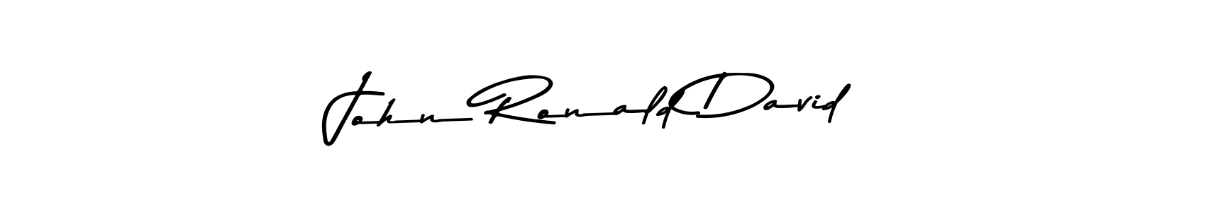 Use a signature maker to create a handwritten signature online. With this signature software, you can design (Asem Kandis PERSONAL USE) your own signature for name John Ronald David. John Ronald David signature style 9 images and pictures png