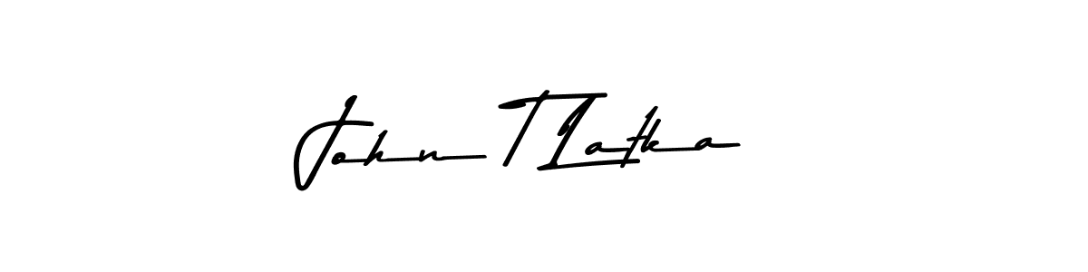 John T Latka stylish signature style. Best Handwritten Sign (Asem Kandis PERSONAL USE) for my name. Handwritten Signature Collection Ideas for my name John T Latka. John T Latka signature style 9 images and pictures png