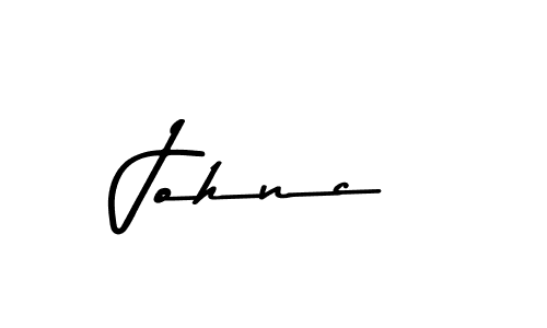 Use a signature maker to create a handwritten signature online. With this signature software, you can design (Asem Kandis PERSONAL USE) your own signature for name Johnc. Johnc signature style 9 images and pictures png