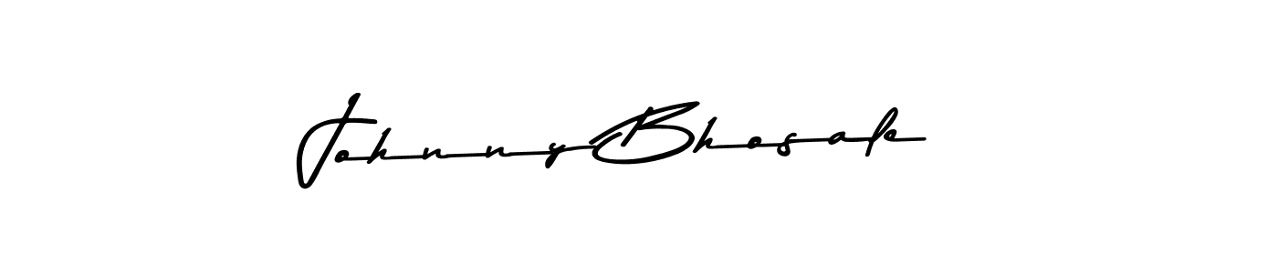 Create a beautiful signature design for name Johnny Bhosale. With this signature (Asem Kandis PERSONAL USE) fonts, you can make a handwritten signature for free. Johnny Bhosale signature style 9 images and pictures png