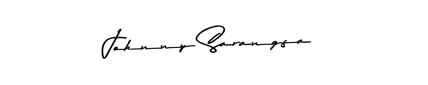 Create a beautiful signature design for name Johnny Sarangsa. With this signature (Asem Kandis PERSONAL USE) fonts, you can make a handwritten signature for free. Johnny Sarangsa signature style 9 images and pictures png