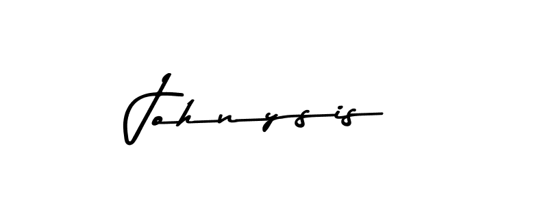 Create a beautiful signature design for name Johnysis. With this signature (Asem Kandis PERSONAL USE) fonts, you can make a handwritten signature for free. Johnysis signature style 9 images and pictures png