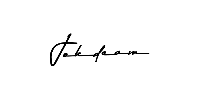 Jokdeam stylish signature style. Best Handwritten Sign (Asem Kandis PERSONAL USE) for my name. Handwritten Signature Collection Ideas for my name Jokdeam. Jokdeam signature style 9 images and pictures png